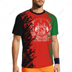 Afghanistan Flag 3D Printed Men T-Shirt For Running Bike Soccer Tennis Fitness Sports tshirt Mesh Fans T-shirt