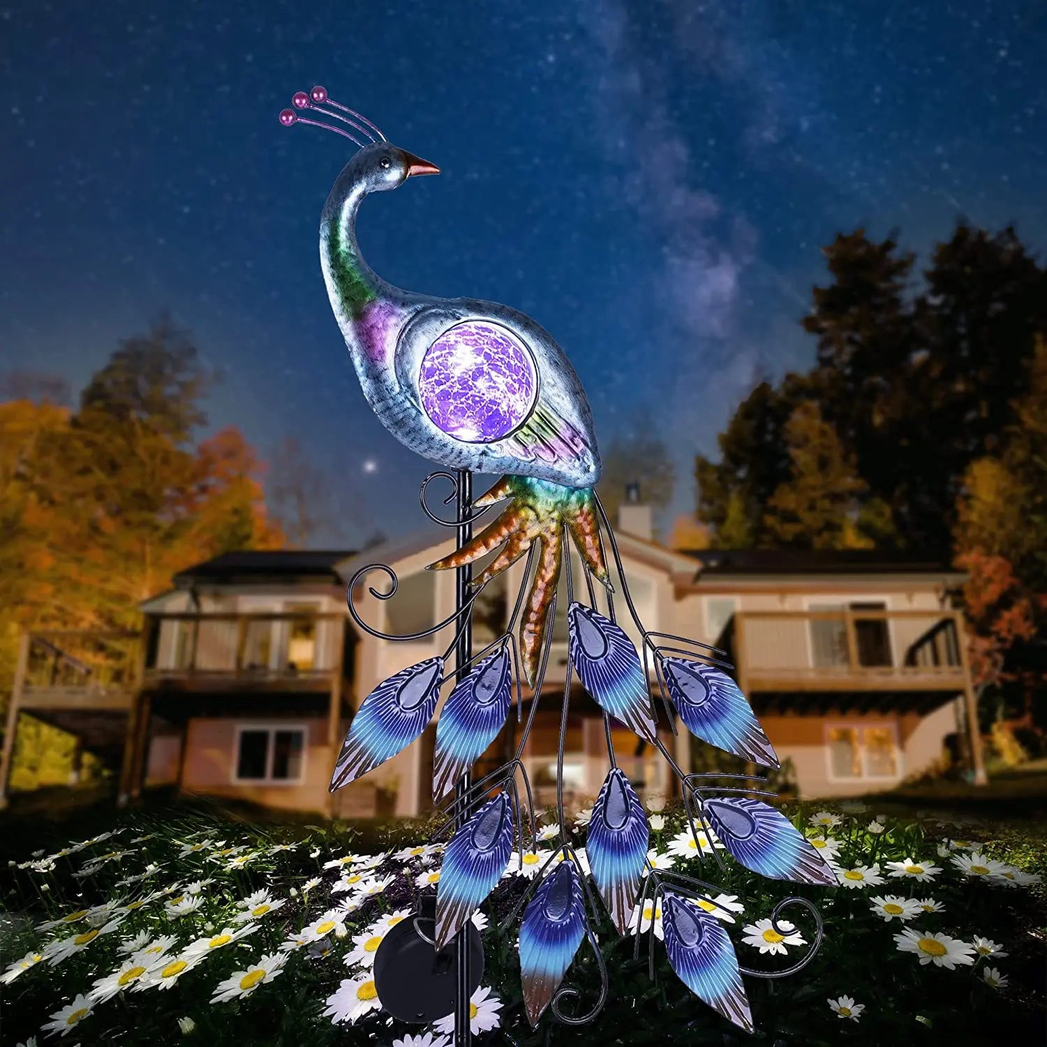 Peacock Solar Garden Light