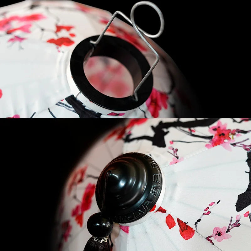 Chinese Silk Ancient Style Floral Hanging Lantern