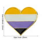 Non-binary Pride Pins Lapel Pins LGBTQ Community