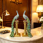 Luxury Couple Peacock Statue Sculpture