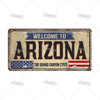 USA Landmark License Plate
