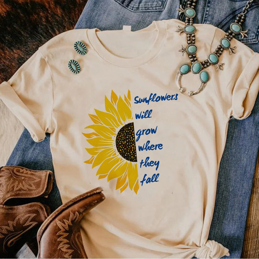 Ukraine T shirt women, female streetwear clothing