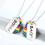 Stainless Steel LGBT Gay Lesbian Love Pride Necklaces