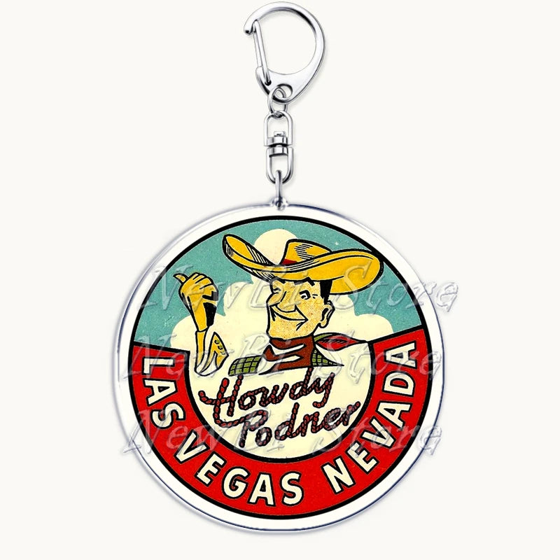 US Travel Keychain