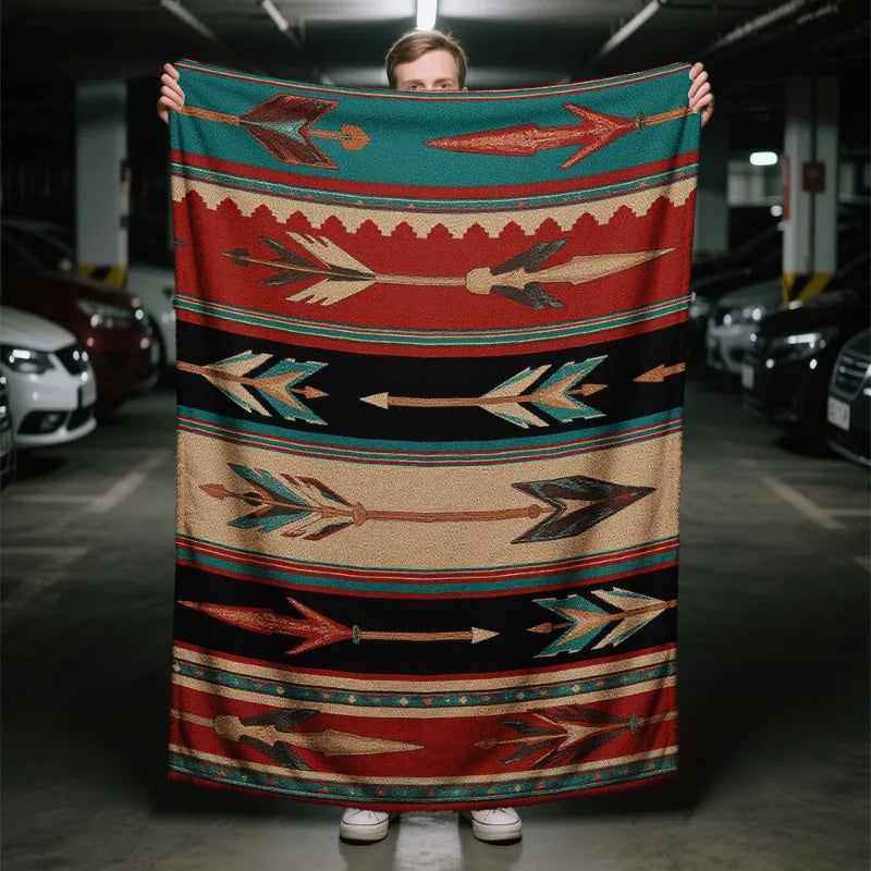 1pc Southwest Arrows Blanket Native American