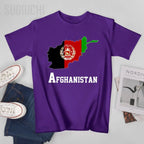 Men Afghan Country Map Tshirt