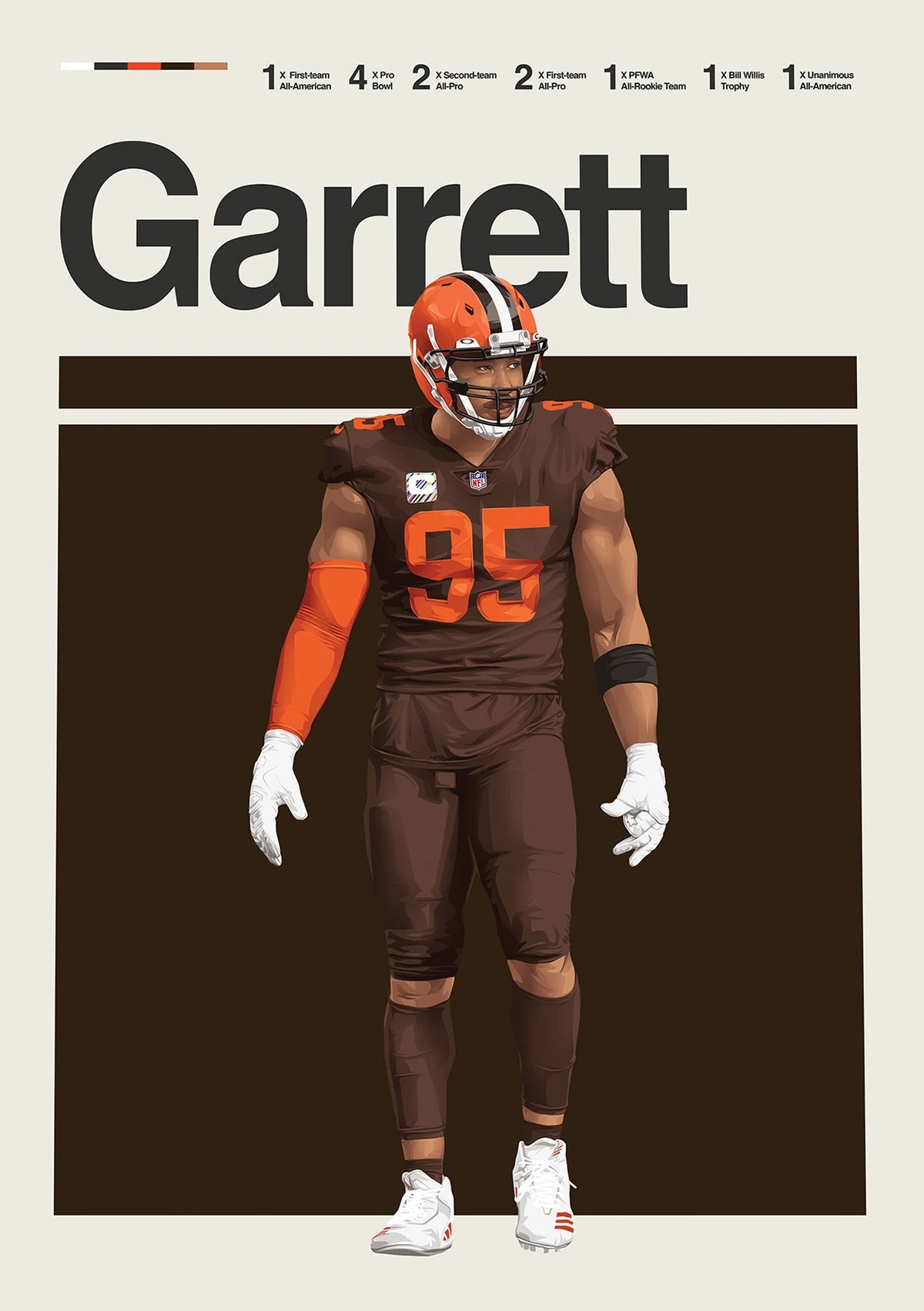 Classic American Football Star Athletes Highlights Achievements Posters