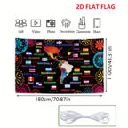 2D Flat Hispanic Heritage Month Backdrop Flag