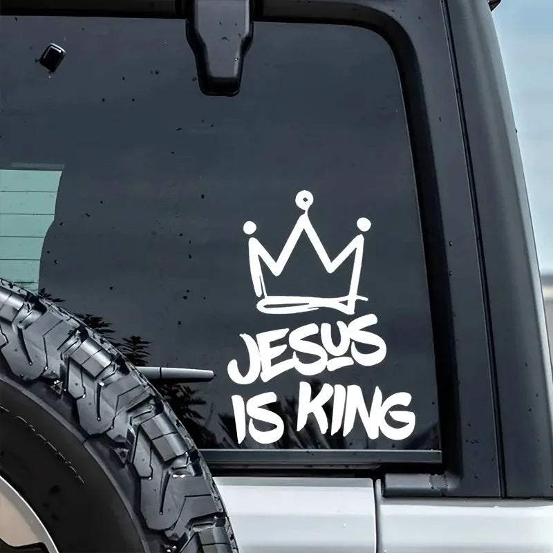 Jesus Is King Stickers