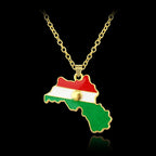Kurdistan Map Pendant Necklaces
