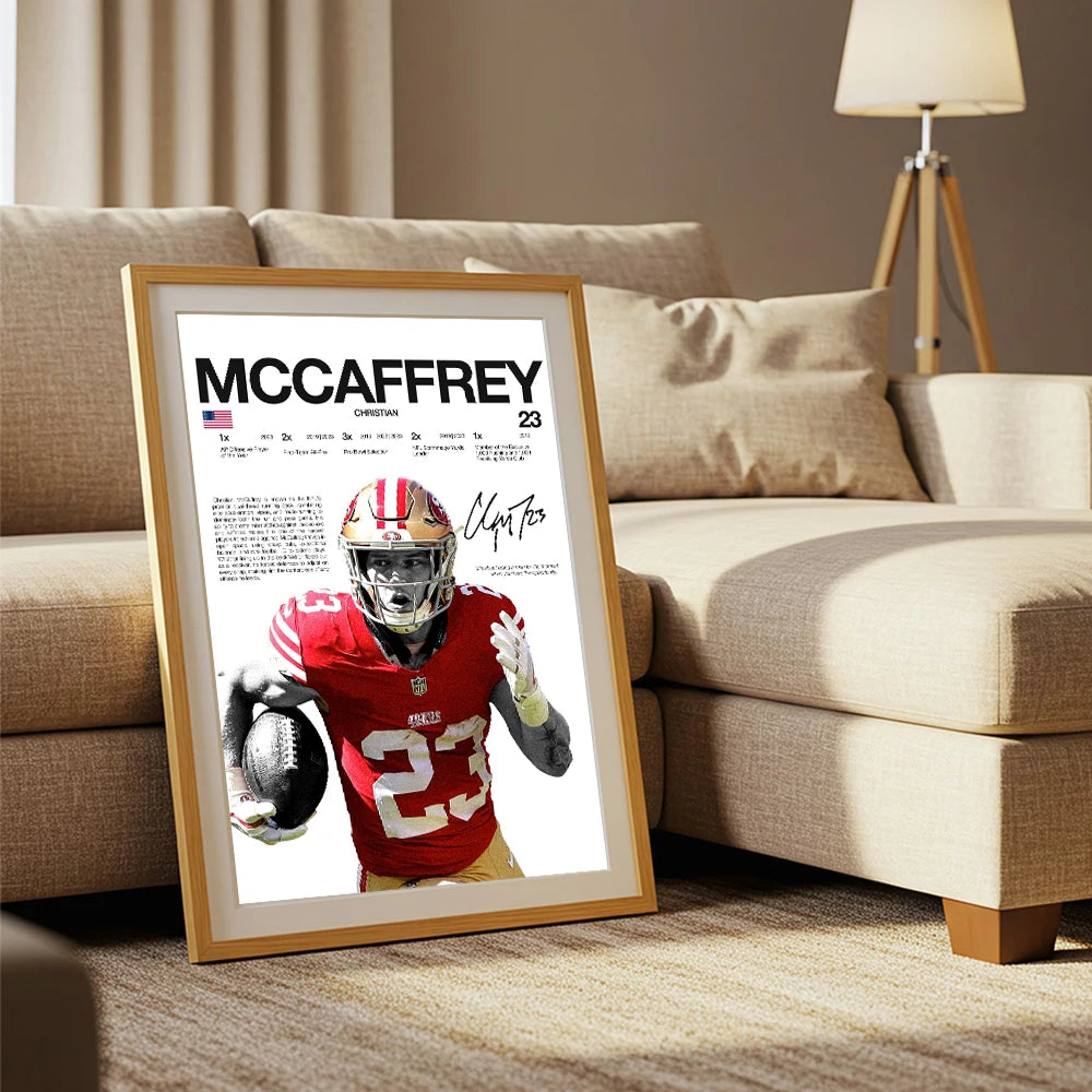Classic American Football Sports Star Art Poster