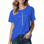 Jesus Cross Print Christian T-shirt