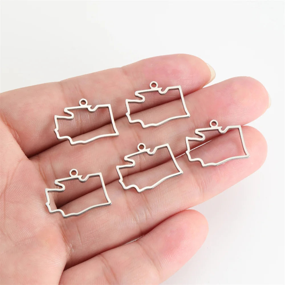 My Shape United States Map Pendent for Bracelet Necklace