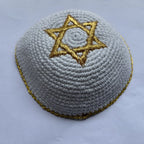David Star Kippah Handmade Wire Cap Hanukkah Hat