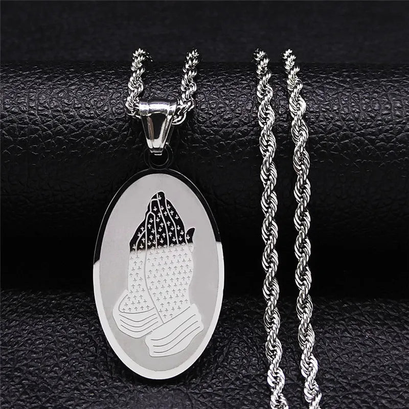 The Virgin Mary Stainless Steel Necklace