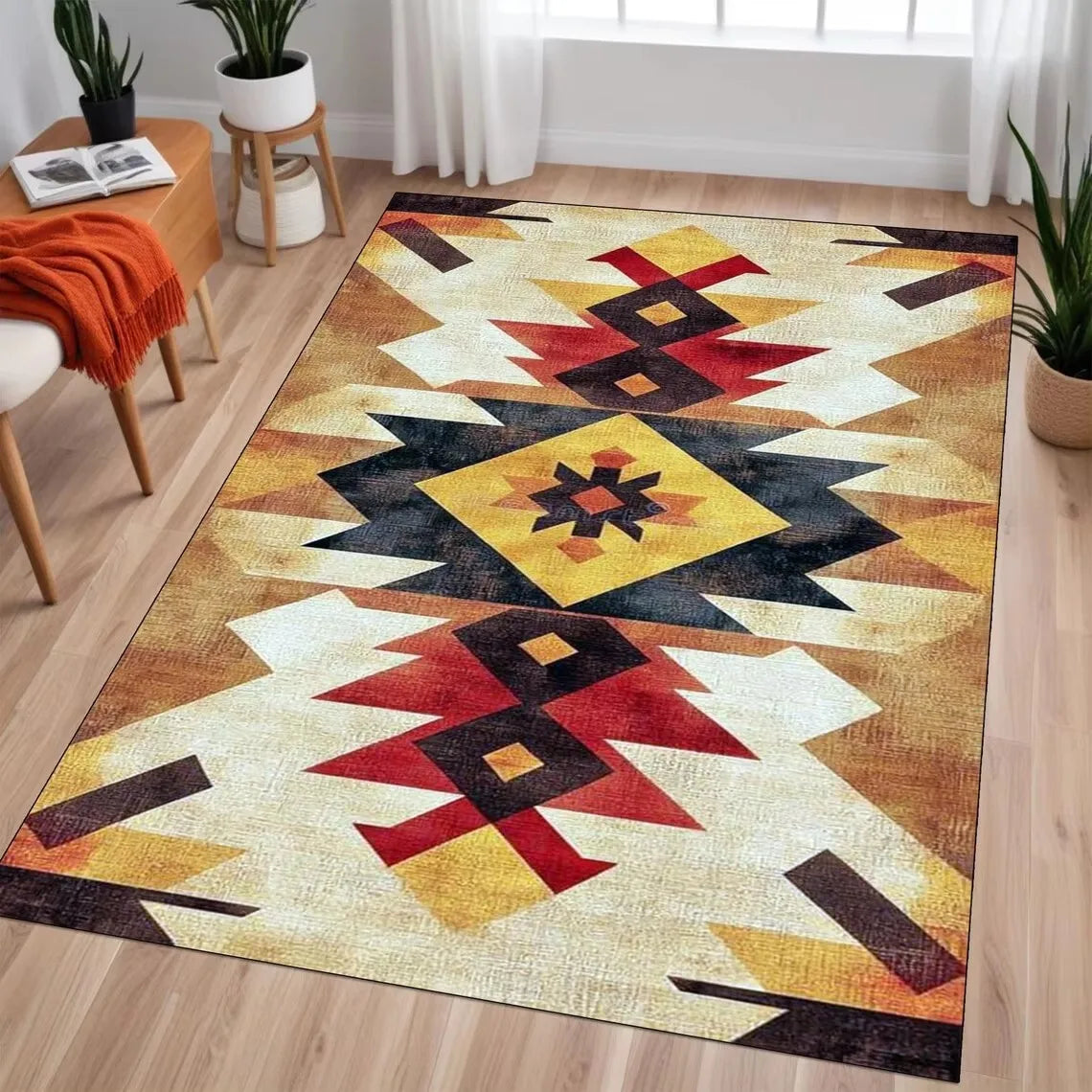 Southwestern Carpet, Aztec Tribal Area Mat