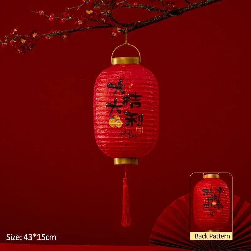 Chinese lamp LED Glowing classical red paper lantern