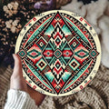 Southwest Native American Tribal Geometric Metal Sign