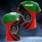 Summer Customized Afghanistan Flag Graphic T-shirts