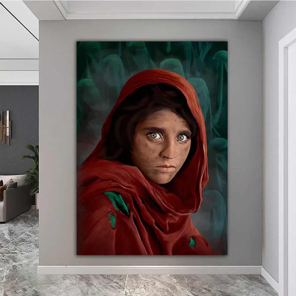Ethnic Style Afghan Girl Portrait