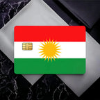 Flag of Kurdistan Poster Film Skin Cover Credit Card Stickers