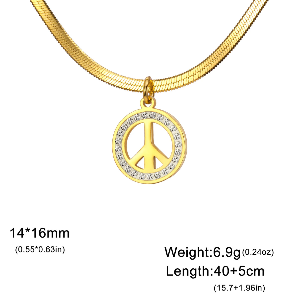 Peace Symbol Necklace