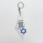 Jewish Blessing Card Keychain