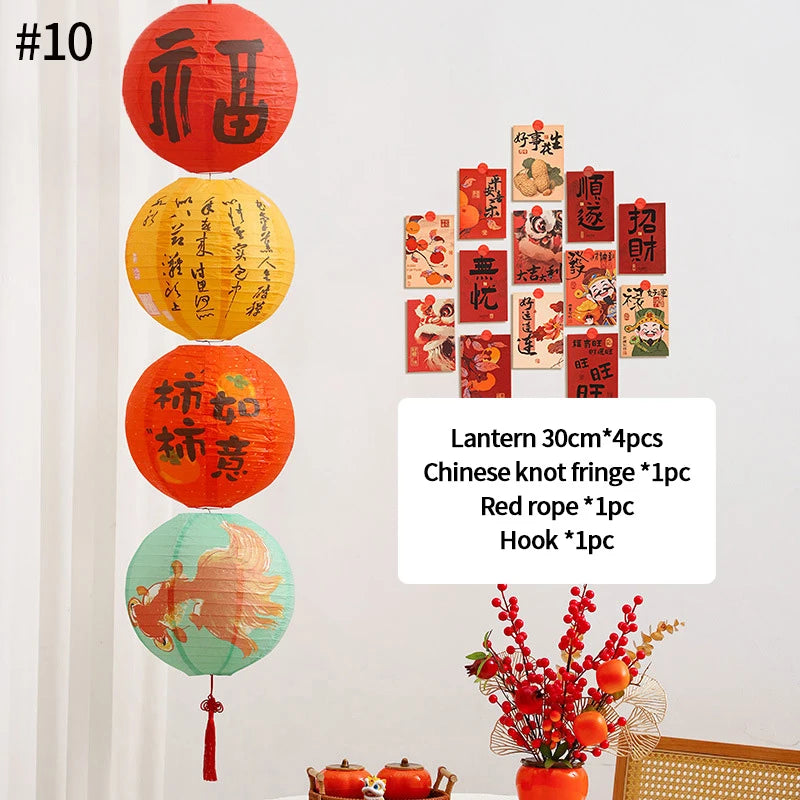 Paper Lantern Hanging Decorations Mid- Autumn Festival