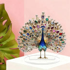 1Pcs Quality 2D Crystal Peacock