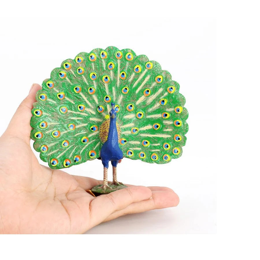 Plastic Farm Life Peacock Toy Figure