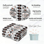 Southwestern Geometric Flannel Blanket Native American