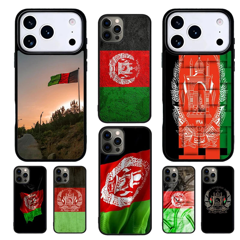 Afghan Flag Pattern Phone Case For iPhone