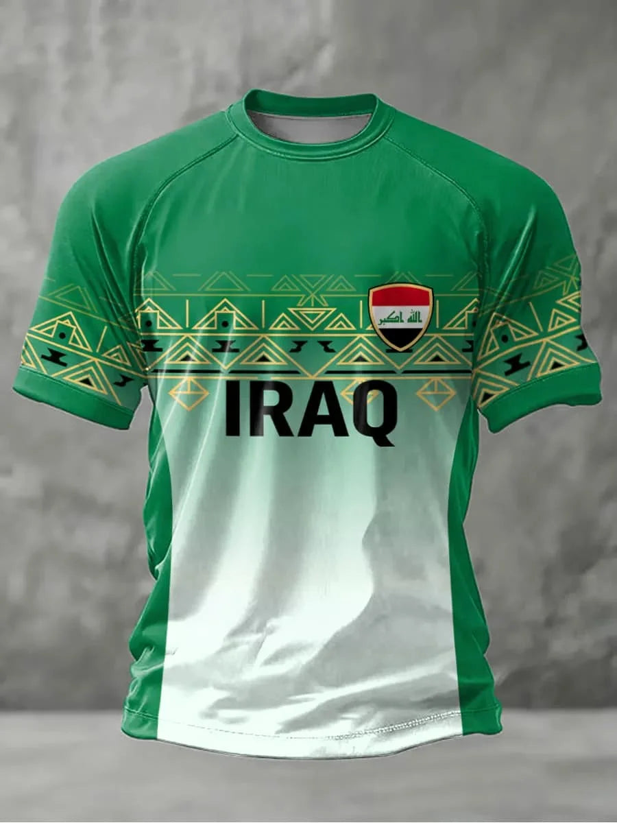 Iraq Team Soccer T Shirt