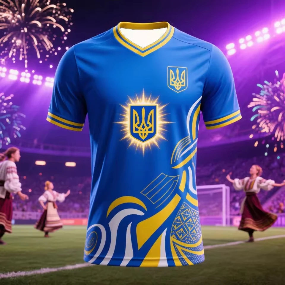 Ukraine Football Jersey T Shirt