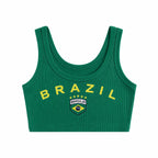 Brazil Print Women's Tank Top
