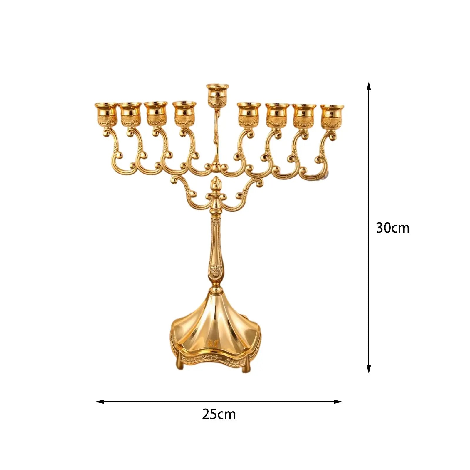 Hanukkah Menorah Candle Stands Tabletop