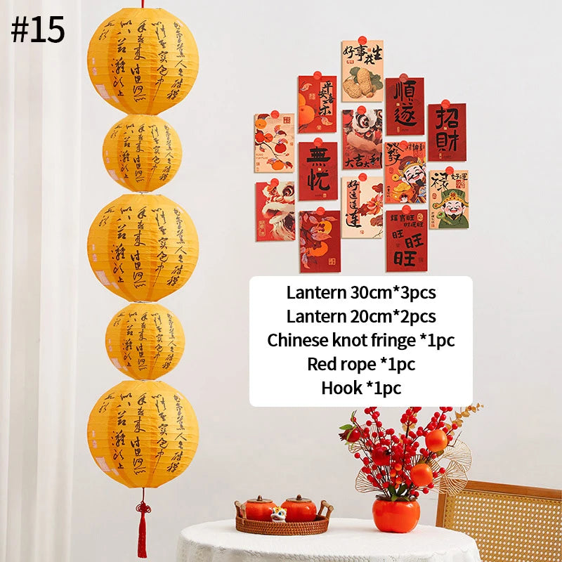 Paper Lantern Hanging Decorations Mid- Autumn Festival