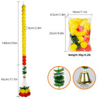 Artificial Marigold Flower Wreath for Diwali, and Mexican Day of The Dead Party Decoration