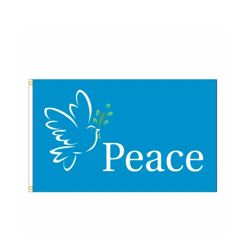 Dove Logo World Peace & Love Symbol Outdoor Banner