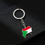 Republic of South Sudan Map Flag Pendant Necklaces