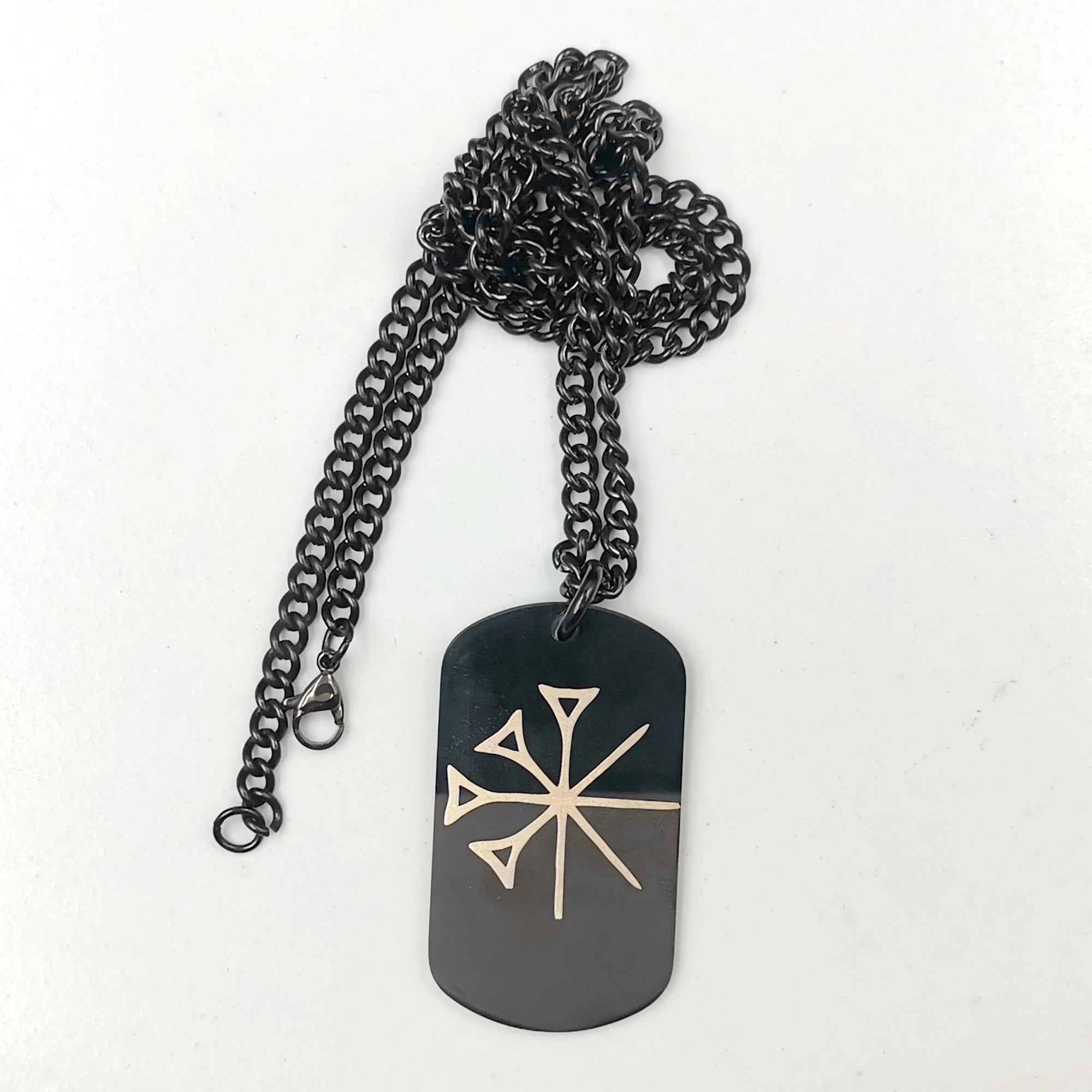 Stainless Steel Amulet Yazidis Necklace