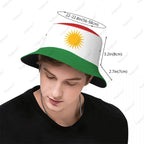 Kurdistan 3D Flag Men Women Bucket Hat