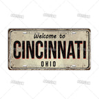 Welcome To USA City Car Plate