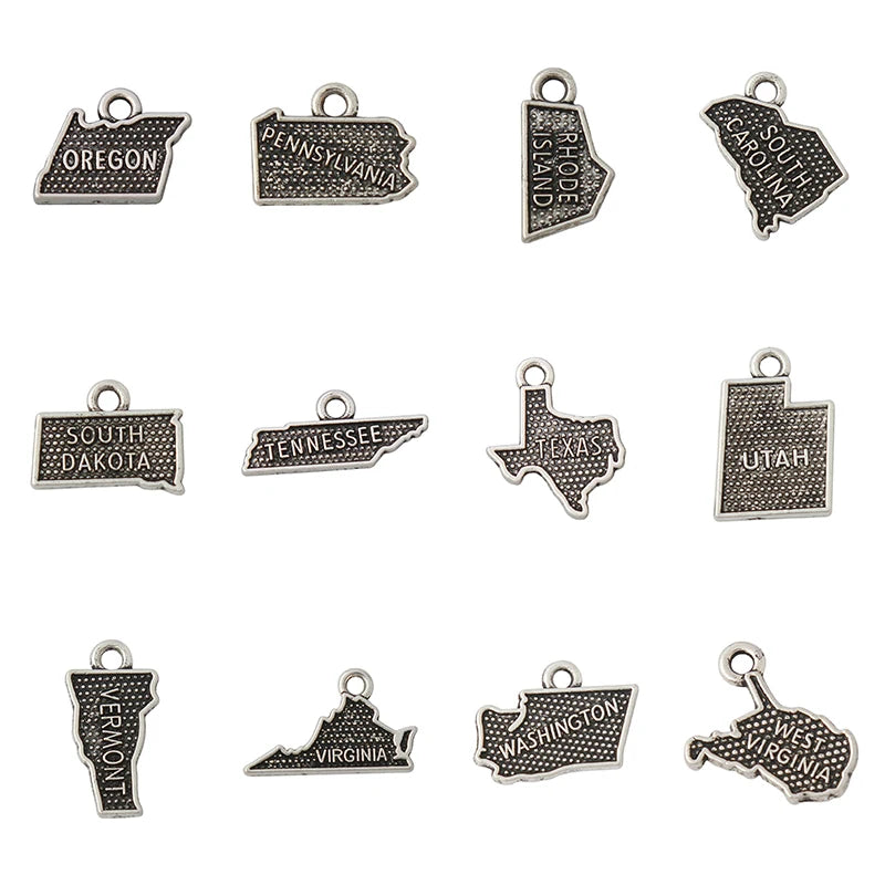 United States - State Map Charms