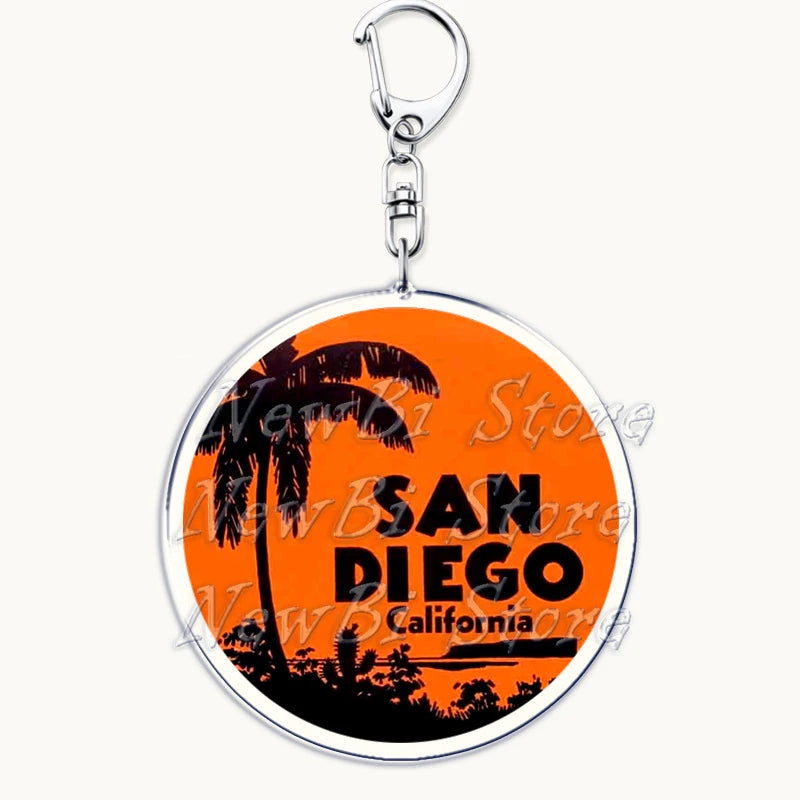 US Travel Keychain