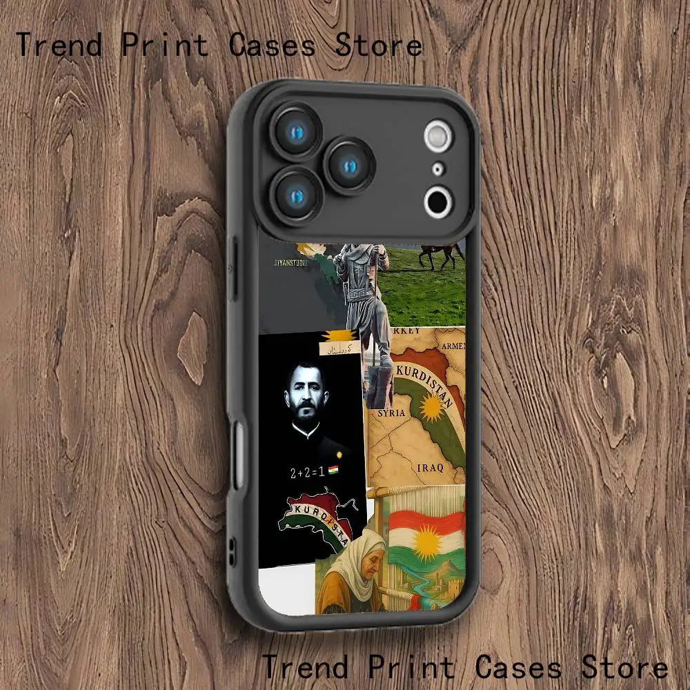 Kurdistan Flag Art Emery Case For iPhones