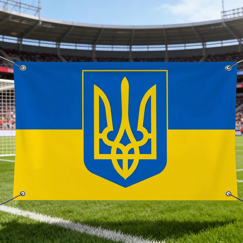 Ukraine Flags Large Wall Hanging