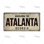 Welcome To USA City Car Plate
