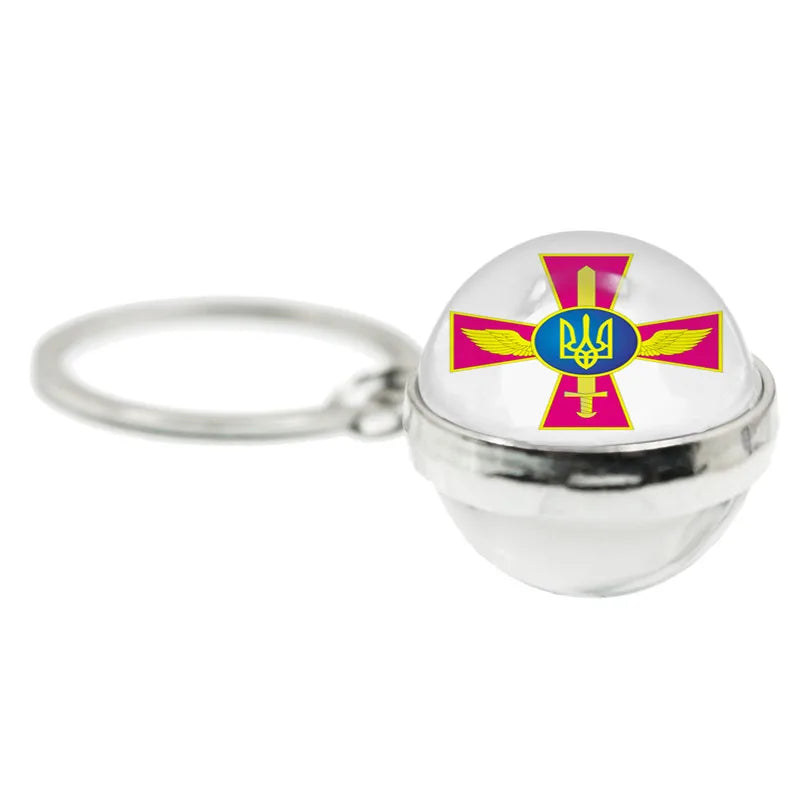 Ukraine Flag Trident Symbol